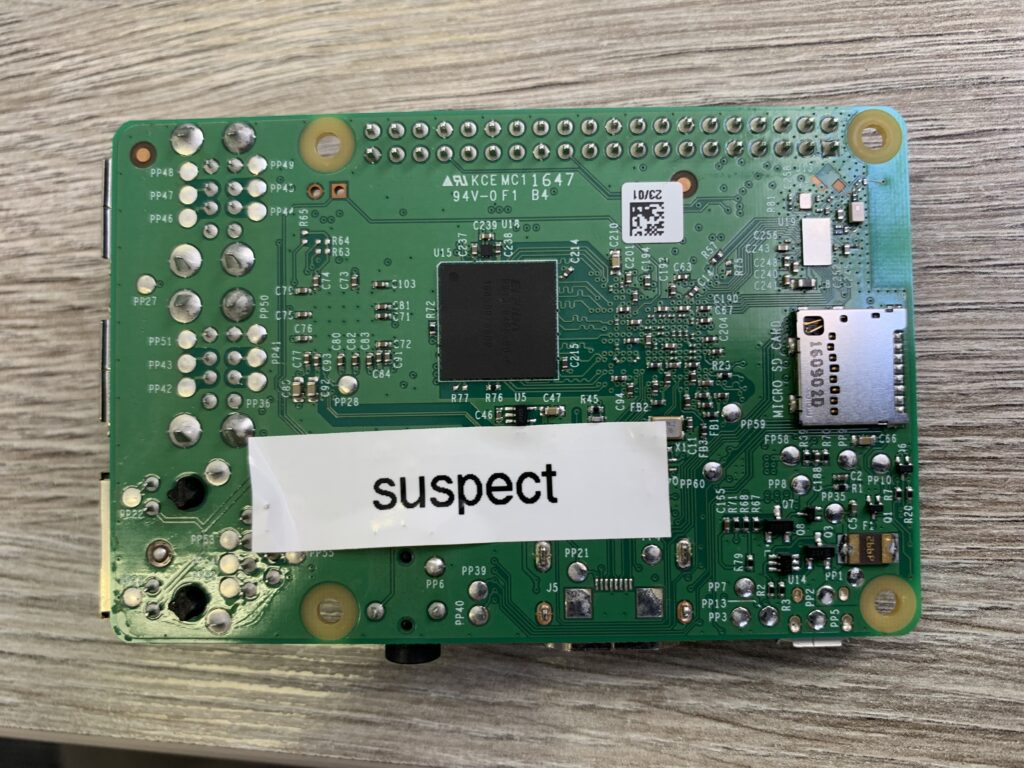 A bricked Raspberry Pi 3B