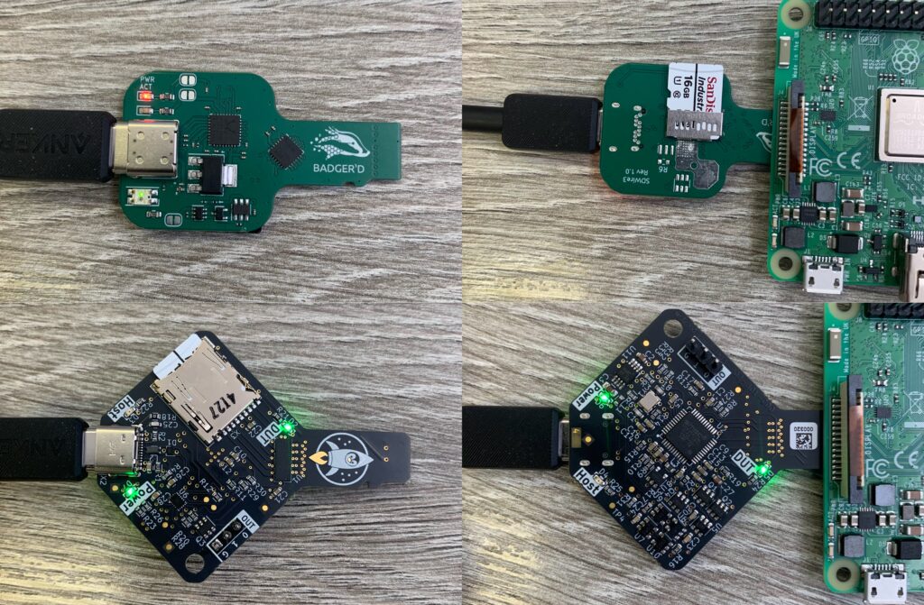 Two SD card multiplexers side by side